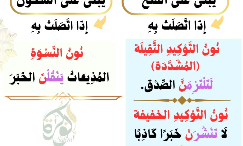 بناء الفعل المضارع 3 متوسط